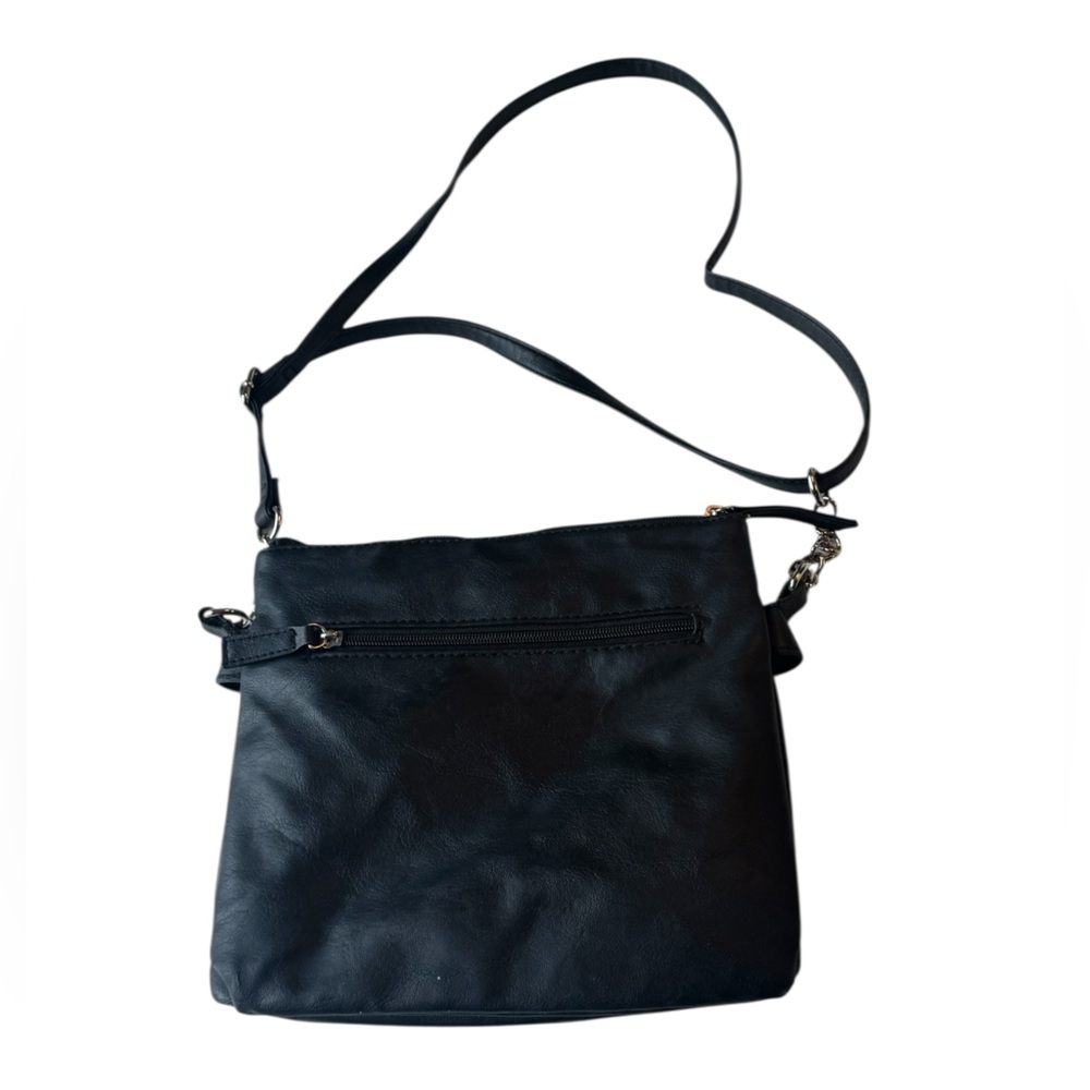Rossetti Modern Chain Black Chrome Women’s Shoulder Bag Purse - Picture 12 of 12